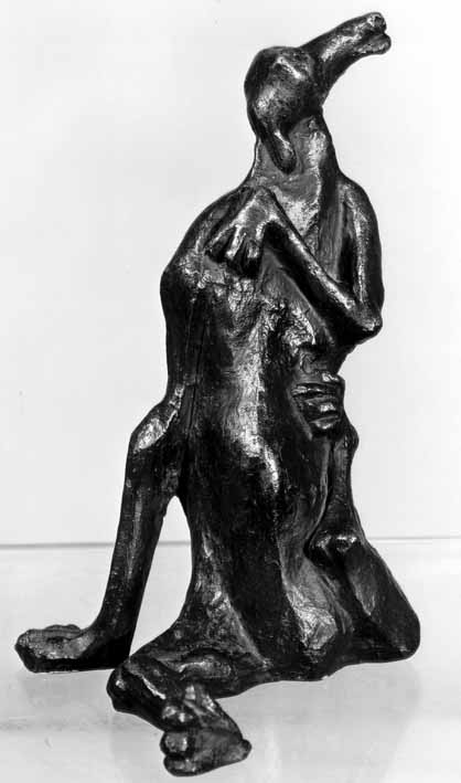 DUMILE bronze 1/1 "Itchy" - PELMAMA Permanent Art Coll. at Oliewenhuis Art Museum, Bloemfontein 2009