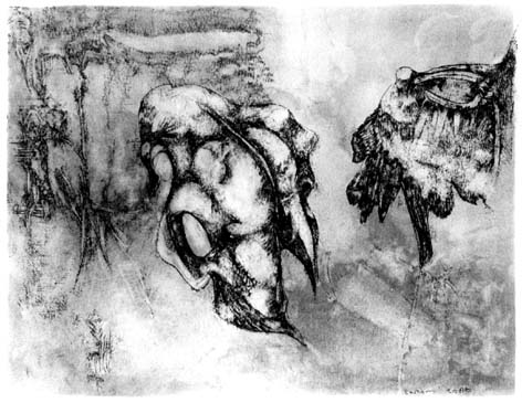 Ezrom LEGAE "No Hope II.", 1980 - pencil on paper - 23x 30 cm (PELMAMA)