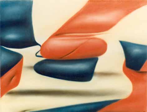 Frank HARLING "Flow down", 1984 - Pastel - 44x58 cm (PELMAMA)