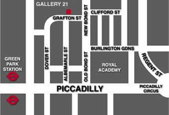 Gallery 21 London in 1974-1976 - adjusted sitemap Wartski London