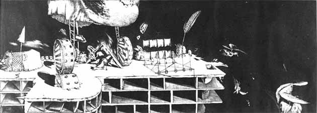 Giulio TAMBELLINI "Roof top explorations and the face fields", 1988 Pl. III. (PELMAMA)