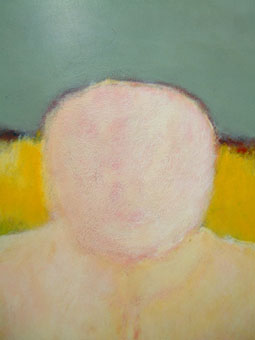 Herman VAN NAZARETH "Head in pink", 1968 - oil on hardboard - 67x58 cm (PELMAMA)