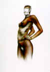 Norman CATHERINE "Just thin layers", 1977  - airbrush - 089x064 cm (PELMAMA)  Norman CATHERINE
