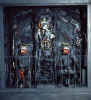 Norman CATHERINE "The last remains of another man", 1988 (original work) - mixed media - 200 cm high (destroyed by artist)  Norman CATHERINE
