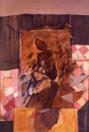 Willi LOTTERING "Gister, vandag", 1986 - oil on board - 90x60 cm